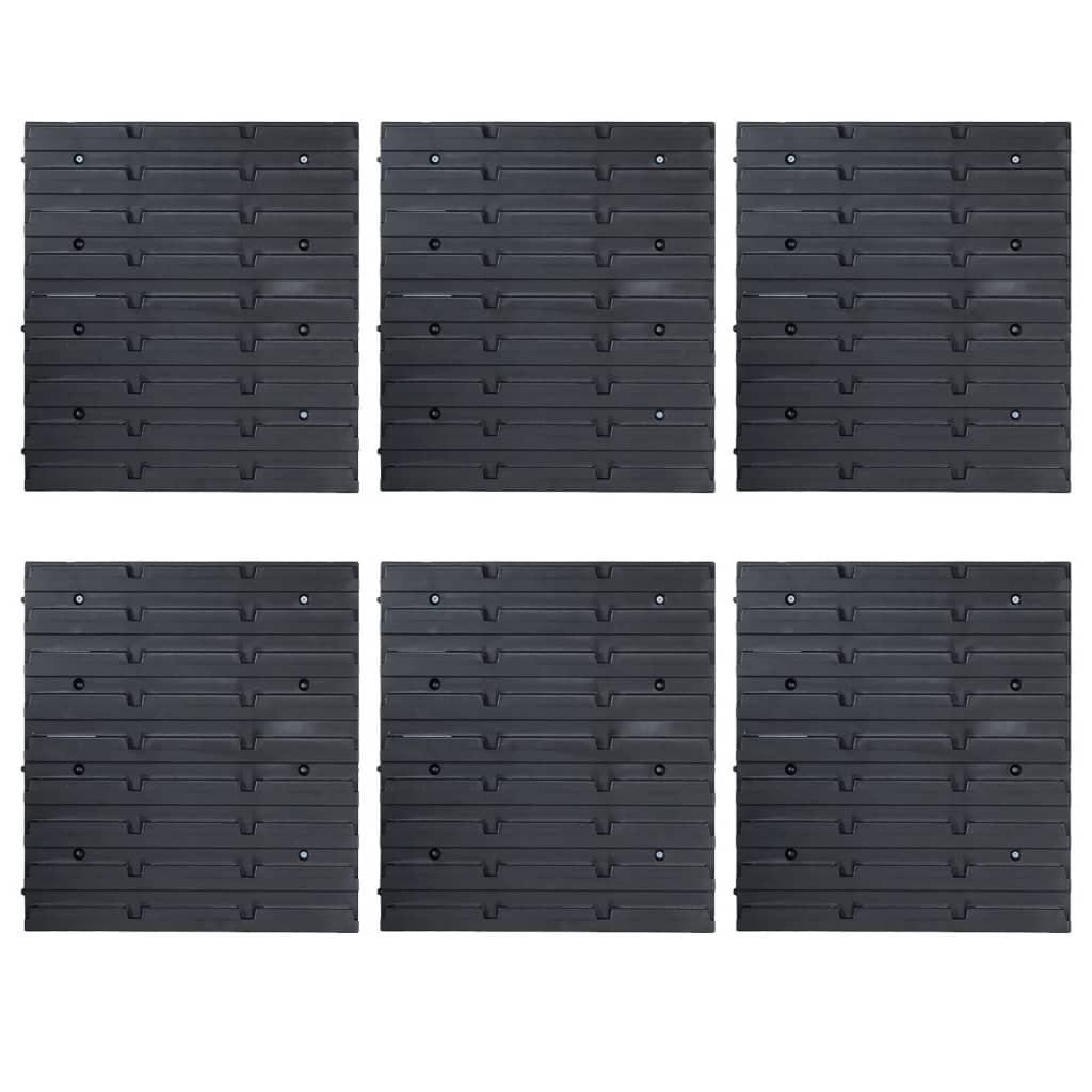 vidaXL Kit de bacs de stockage et panneaux muraux 103pcs rouge et noir