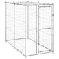 vidaXL Chenil extérieur Acier galvanisé avec toit 110x220x180 cm