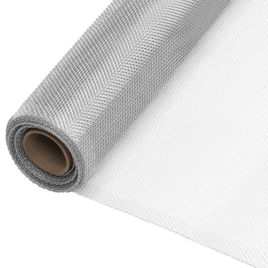 vidaXL Écran en treillis Aluminium 80x1000 cm Argenté
