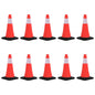 vidaXL Cônes de signalisation réfléchissants à base lourde 10 pcs 50cm