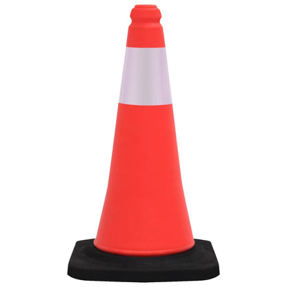 vidaXL Cônes de signalisation réfléchissants à base lourde 10 pcs 50cm