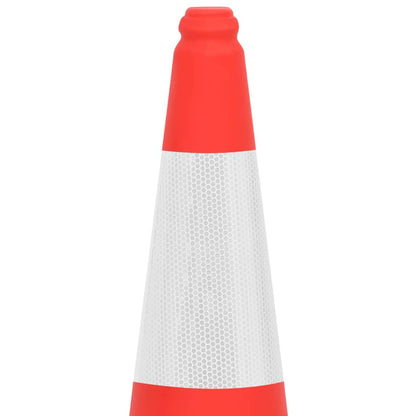vidaXL Cônes de signalisation réfléchissants à base lourde 4 pcs 75 cm