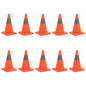 vidaXL Cônes de signalisation escamotables 10 pcs 42 cm