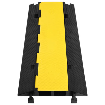 vidaXL Rampe de protection de câble avec 2 canaux 100 cm caoutchouc