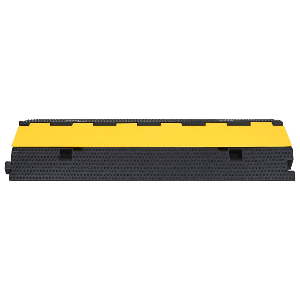 vidaXL Rampe de protection de câble avec 2 canaux 100 cm caoutchouc