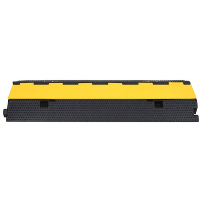 vidaXL Rampe de protection de câble avec 2 canaux 100 cm caoutchouc