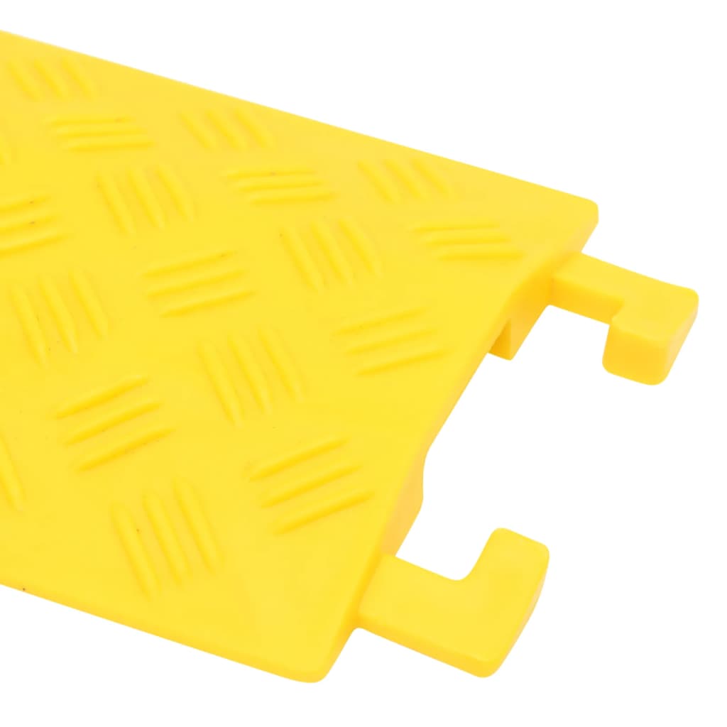 vidaXL Rampes de protection de câble 4 pcs 98,5 cm Jaune
