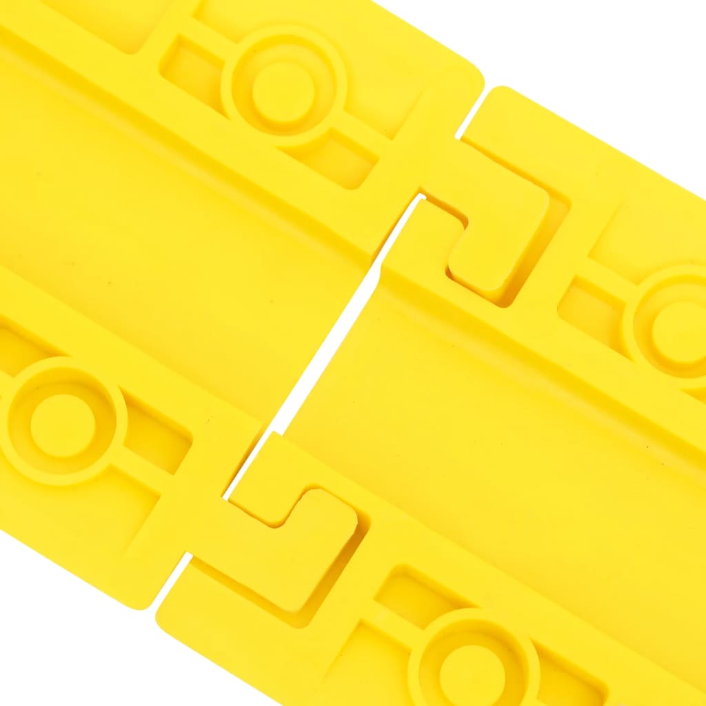 vidaXL Rampes de protection de câble 4 pcs 98,5 cm Jaune