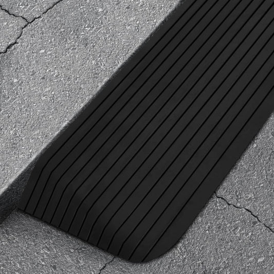 vidaXL Rampe de seuil 110x41x5 cm Caoutchouc