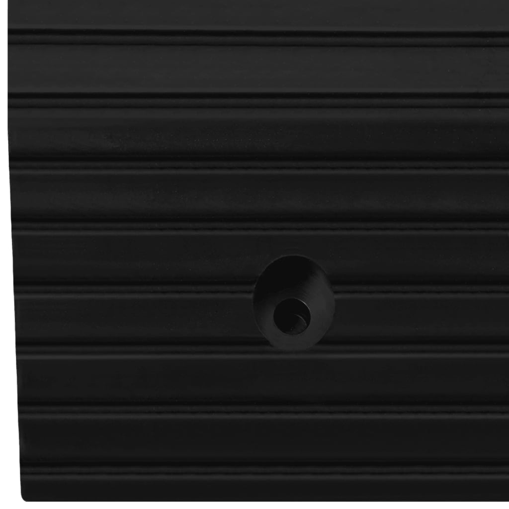 vidaXL Rampe de seuil de pont 49x40x8 cm Caoutchouc