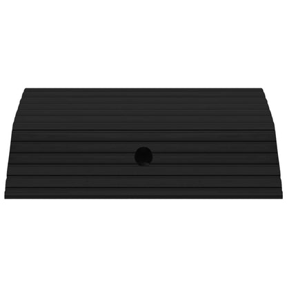 vidaXL Rampes de seuil de pont 3 pcs 49x40x8 cm Caoutchouc