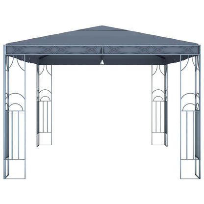vidaXL Tonnelle avec guirlande lumineuse à LED 400x300 cm Anthracite