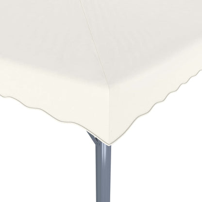 vidaXL Tonnelle avec guirlande lumineuse LED 300x300cm Crème Aluminium