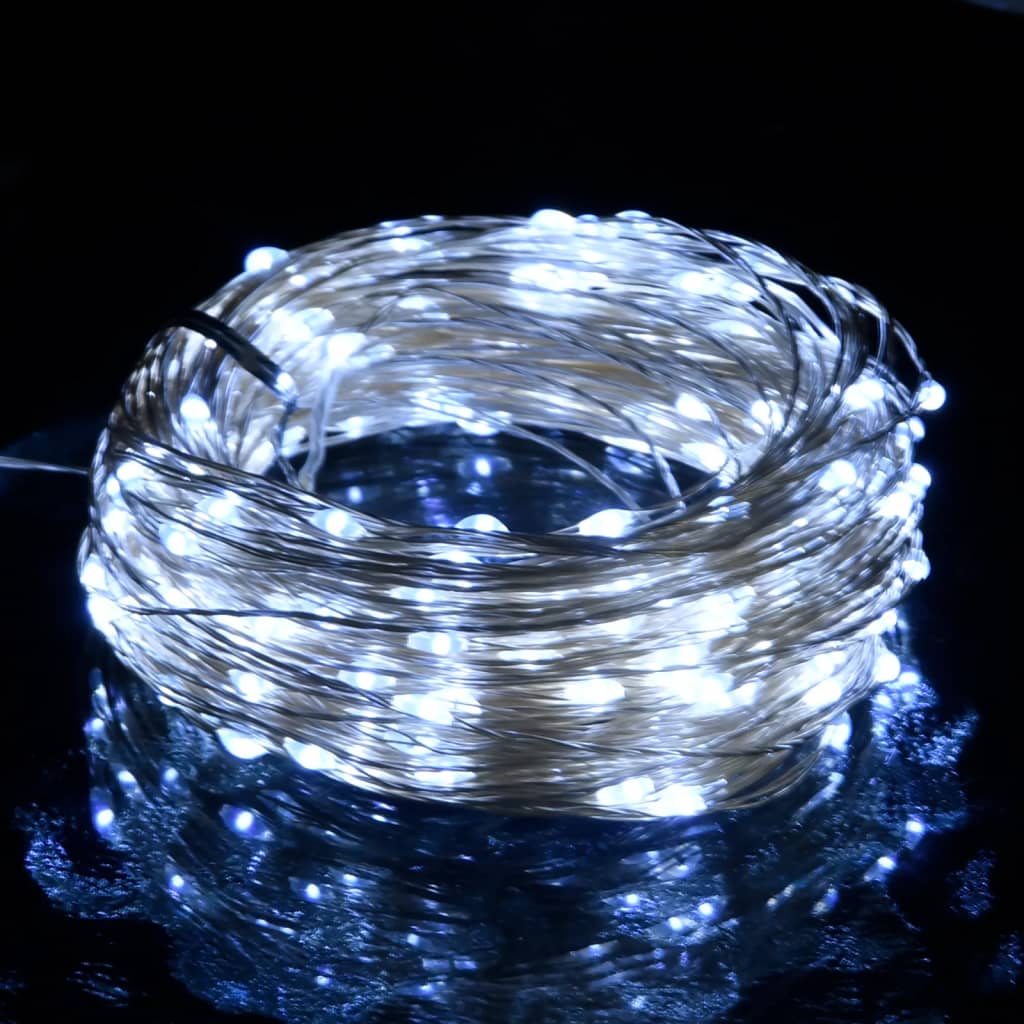 vidaXL Guirlande LED avec 300 LED Blanc froid 30 m