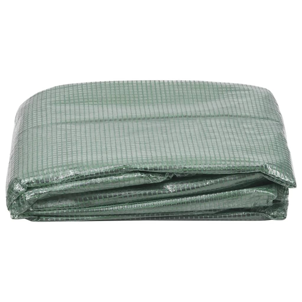 vidaXL Couverture de remplacement serre (6,5025 m²) 255x255x194cm Vert
