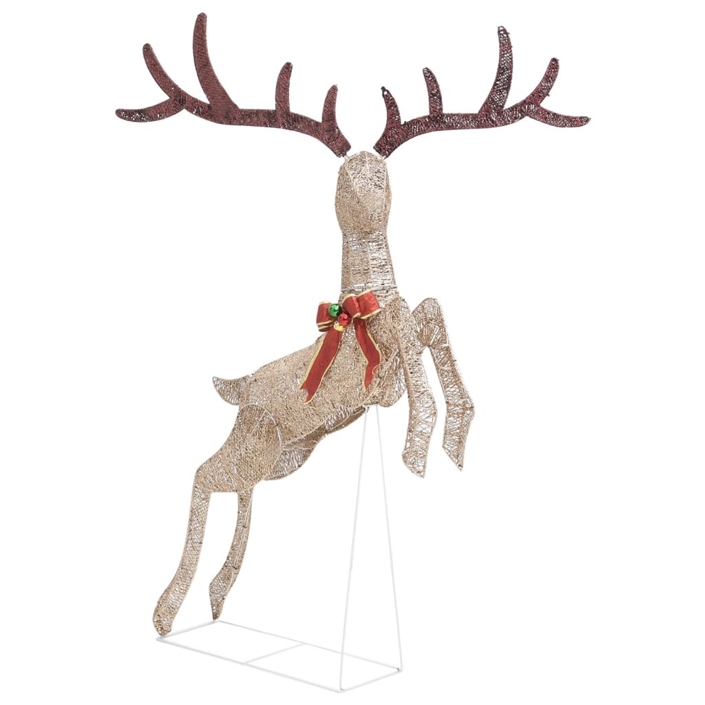 vidaXL Renne volant de décoration de Noël 120 LED Doré blanc chaud