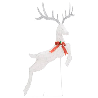 vidaXL Renne volant de décoration de Noël 120 LED Blanc froid Blanc