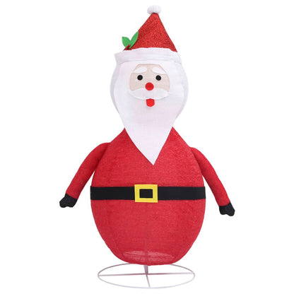 vidaXL Décoration de Noël Figurine Père Noël LED Tissu de luxe 60 cm