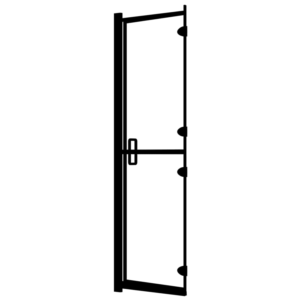 vidaXL Cabine de douche pliable ESG 80x140 cm Noir