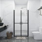 vidaXL Porte de douche ESG demi-dépoli (88-91)x190 cm