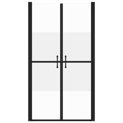 vidaXL Porte de douche ESG demi-dépoli (98-101)x190 cm