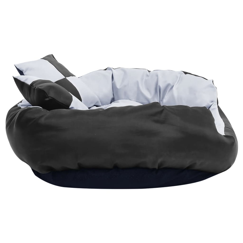 vidaXL Coussin réversible lavable pour chien Gris et noir 85x70x20 cm