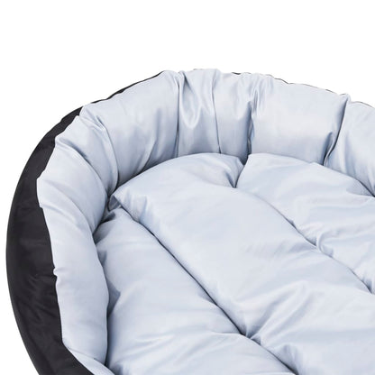 vidaXL Coussin réversible lavable pour chien Gris et noir 85x70x20 cm