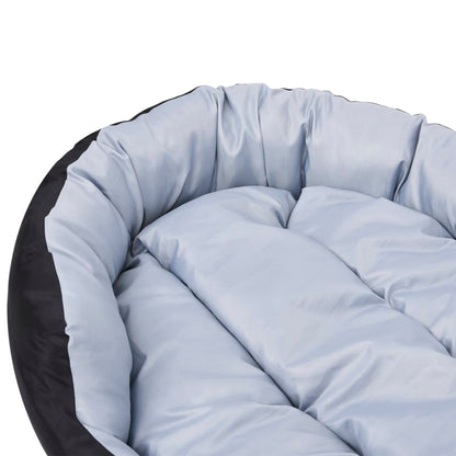 vidaXL Coussin réversible lavable pour chien Gris et noir 110x80x23 cm