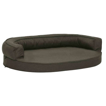 vidaXL Matelas de lit ergonomique pour chien 75x53 cm Aspect de lin
