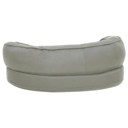 vidaXL Matelas de lit ergonomique de chien 60x42 cm Aspect de lin Gris
