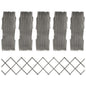 vidaXL Clôture à treillis 5 pcs Gris Bois de sapin massif 180x30 cm