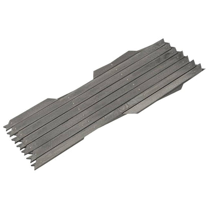 vidaXL Clôture à treillis 5 pcs Gris Bois de sapin massif 180x30 cm