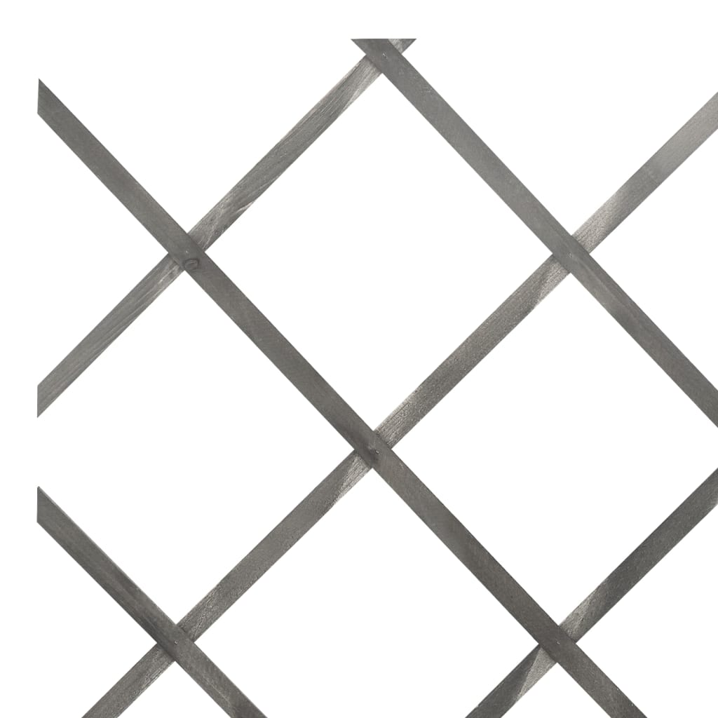 vidaXL Clôture à treillis 5 pcs Gris Bois de sapin massif 180x30 cm