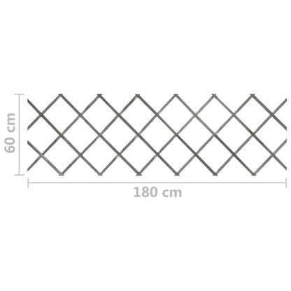 vidaXL Clôture à treillis 5 pcs Gris Bois de sapin massif 180x60 cm