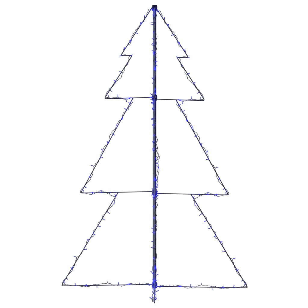 vidaXL Arbre de Noël cône 200 LED d'intérieur/d'extérieur 98x150 cm