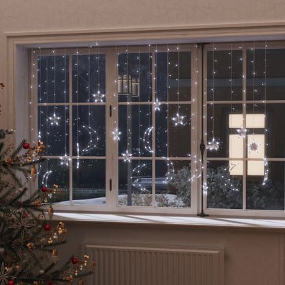 vidaXL Guirlande lumineuse étoile et lune avec télécommande 345 LED