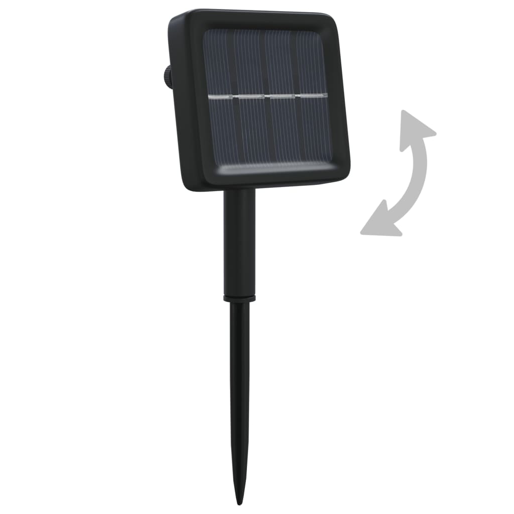 vidaXL Lampes solaires 5 pcs 5x200 LED Bleu Intérieur Extérieur