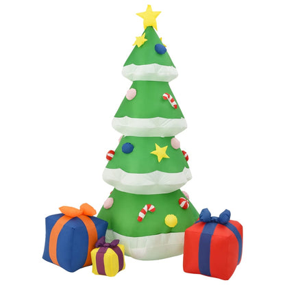 vidaXL Sapin de Noël gonflable avec LED Int/Ext 240 cm