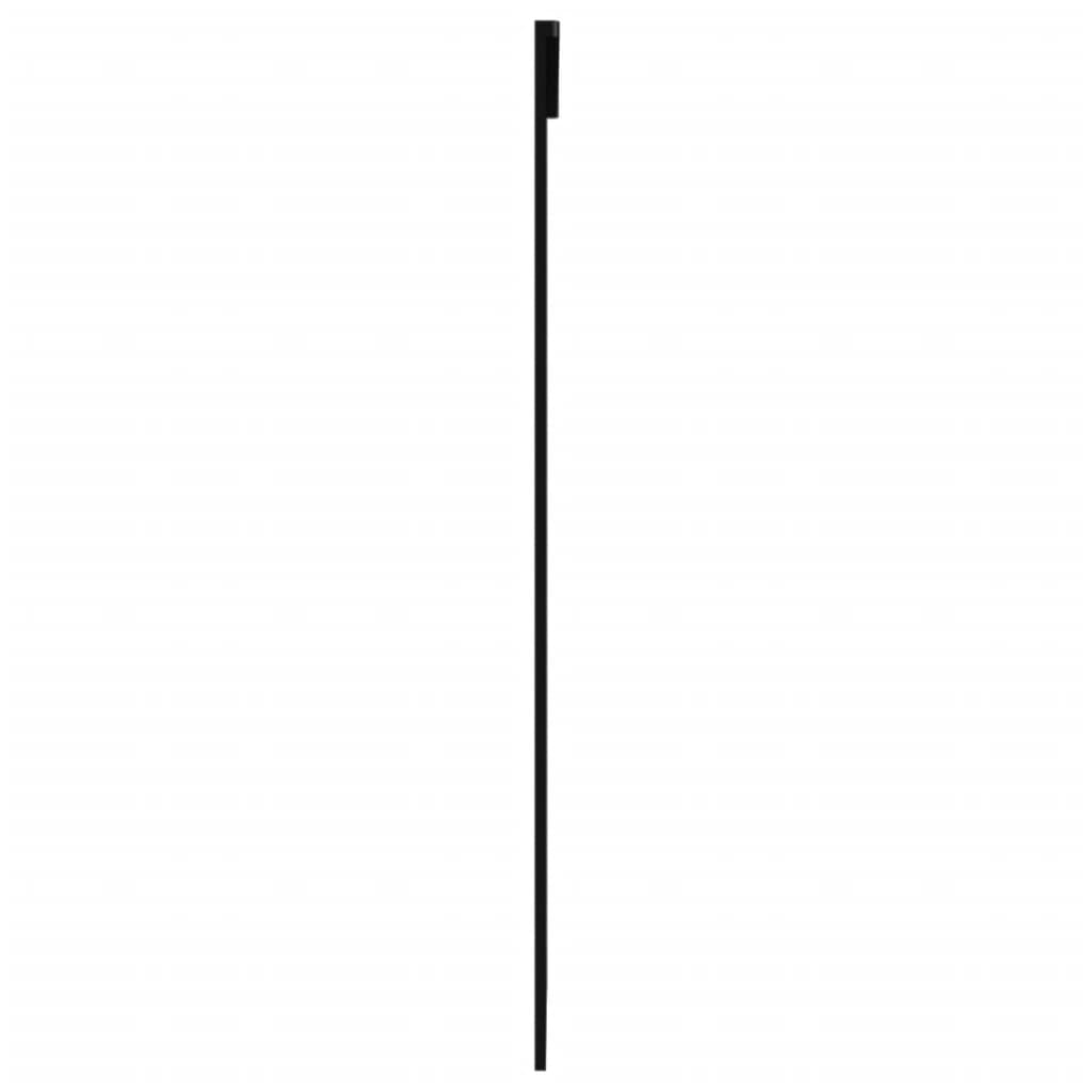 vidaXL Porte coulissante Verre ESG et aluminium 102x205 cm Noir
