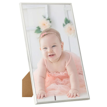vidaXL Collage de cadres photo 3 pcs de table Argenté 13x18 cm MDF