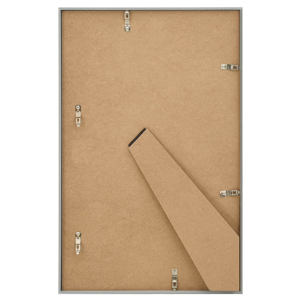 vidaXL Collage de cadres photo 3 pcs de table Argenté 13x18 cm MDF