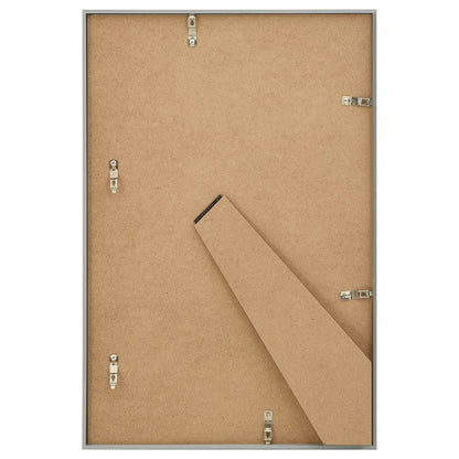vidaXL Collage de cadres photo 3 pcs de table Argenté 21x29,7 cm MDF