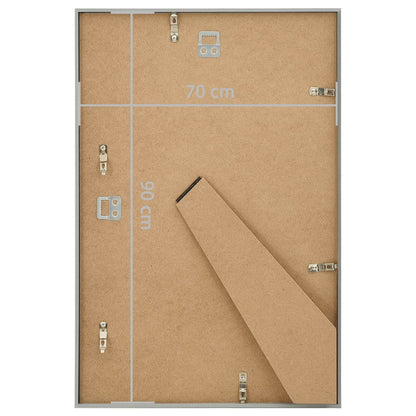 vidaXL Collage de cadres photo 5 pcs de mur table Argenté 70x90 cm MDF