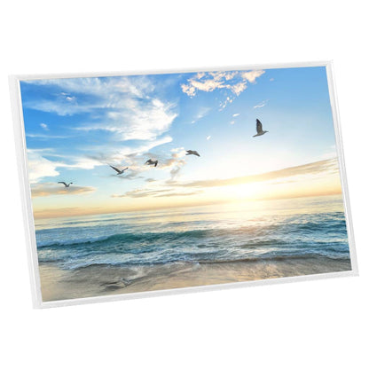 vidaXL Collage de cadres photo 3 pcs de table Blanc 10x15 cm MDF
