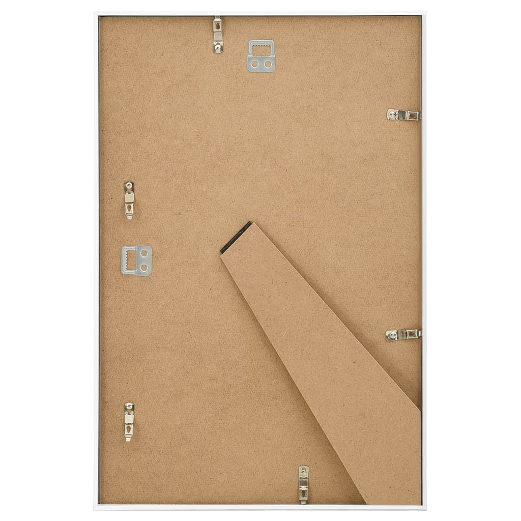 vidaXL Collage de cadres photo 3 pcs au mur table Blanc 21x29,7 cm MDF