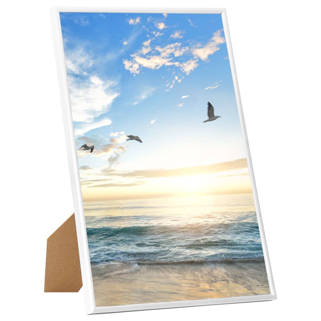 vidaXL Collage de cadres photo 5 pcs de table Blanc 21x29,7 cm MDF