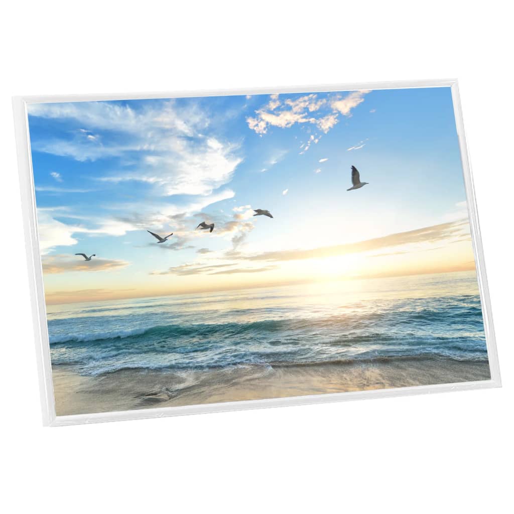 vidaXL Collage de cadres photo 5 pcs de table Blanc 21x29,7 cm MDF