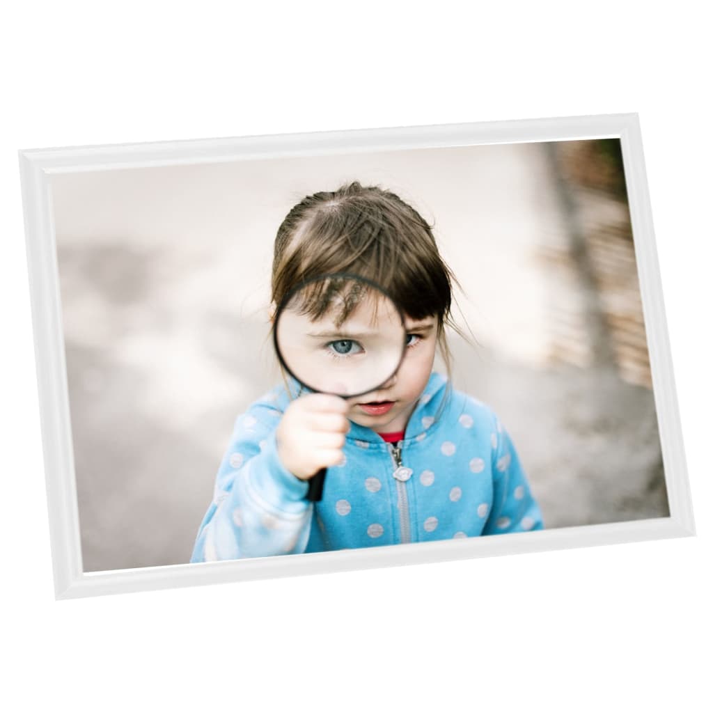 vidaXL Collage de cadres photo 5 pcs de table Blanc 13x18 cm MDF