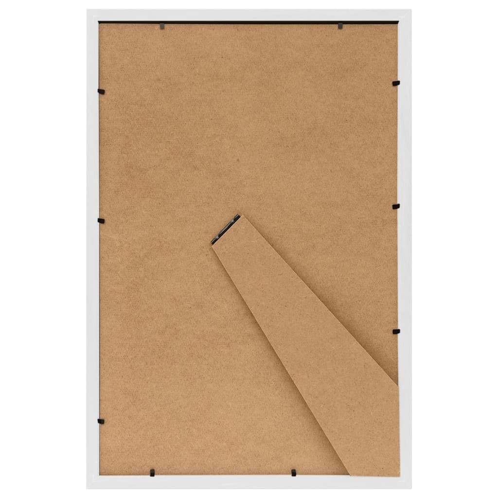 vidaXL Collage de cadres photo 5 pcs de table Blanc 13x18 cm MDF