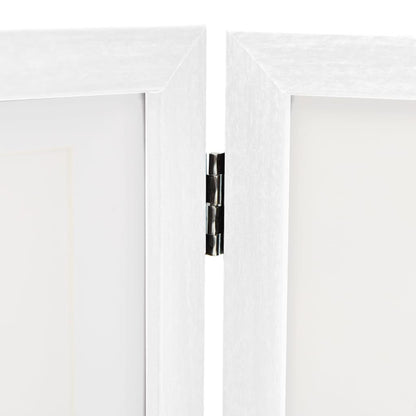 vidaXL Cadre photo dépliable Blanc 28x18 cm+2x(13x18 cm)
